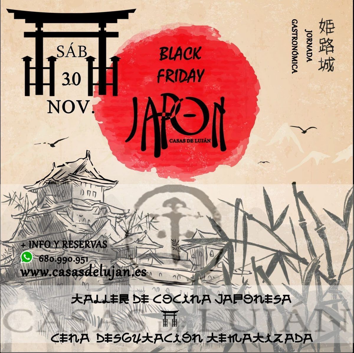 Menu Japones Black Friday