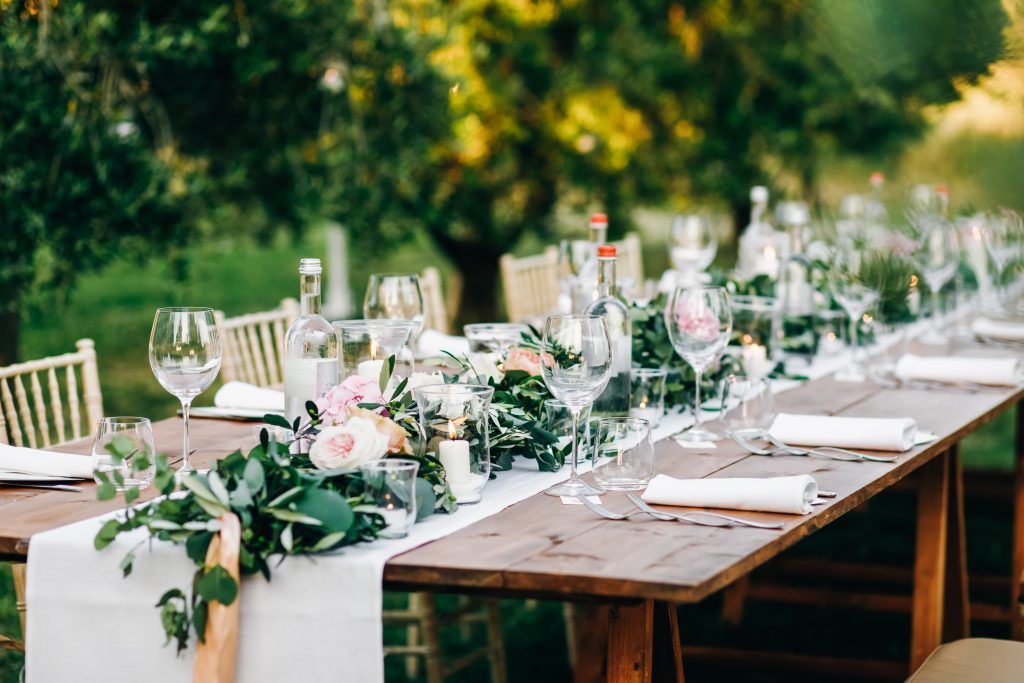 Banquete al aire libre- Casas de Luján- Boda en primavera